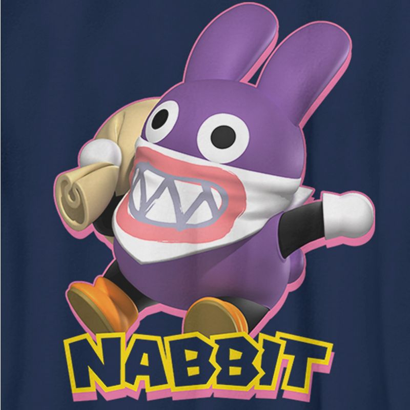 Boy's Nintendo Super Mario Bros U Deluxe Nabbit Portrait T-Shirt, 2 of 5