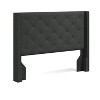 Glenwillow Home Huppe Button Tufted MCM Wingback Upholstered Headboard - image 2 of 4