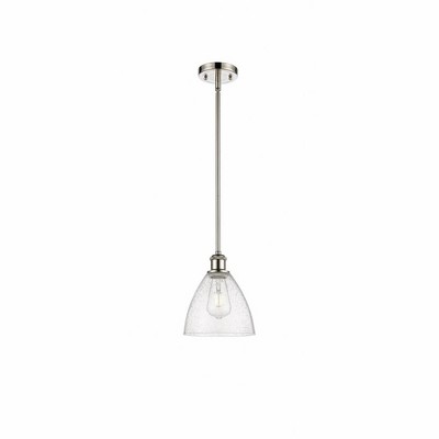 Bristol Glass - 1 Light Mini Pendant In Industrial Style-9.25 Inches Tall and 7.5 Inches Wide