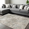 HomeRoots 10' X 13' Sand And Light Blue Geometric Area Rug - 2 of 4