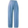 Pants for Women High Waisted Wide Leg Yoga Capris Crop Pants Sweatpants with Pockets - 2 of 3