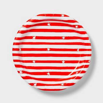 20ct 8.5" Paper Dinner Plate Stars and Stripes - Sun Squad™