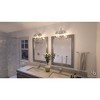 Urban Ambiance Luxury Luxe Industrial Bathroom Vanity Light,  11.25"H x 16.25"W,  Polished Nickel Finish, UHP2536 - 2 of 4