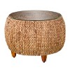 Jokobe Round Water Hyacinth Cocktail Table - CK6850 - Natural - SEI - 3 of 4