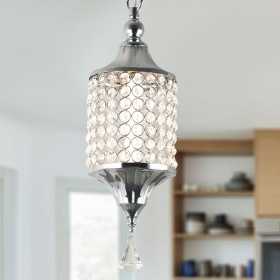 Bella Depot Modern Small Black Crystal Chandelier Luxury Dimmable Metal Pendant Light for Hallway, Kitchen Island