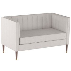 Soriano Channel Tufted Chaise Aiden Platinum - Project 62 , Aiden White