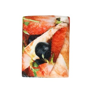 Fuzzy Cozy Couch Throw Blanket for Kids, Food Blanket and Fruit blanket, Back-To-School Dorm Room Ideas, Gift for Kids - Catalonia - 1 of 4