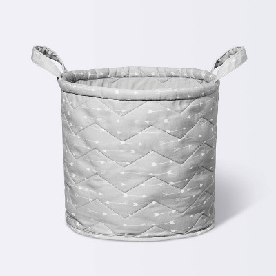 Image of Quilted Storage Bin Arrows - Cloud Island™ Gray