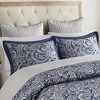 Lyngins 12-Piece Complete Bed Set, Paisley Jacquard Comforter Set, 100% Cotton Bed Sheets Set, Euro Shams & More, Queen Bedding Set - 3 of 4