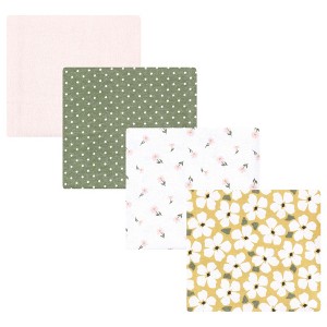 Luvable Friends Hudson Baby Flannel Receiving Blankets 4pk - 1 of 2