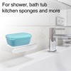 Unique Bargains Plastic Soap Dish Keep Soap Dry Soap Cleaning Storage for Home Bathroom Kitchen - 2 of 4