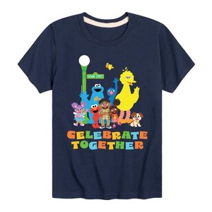 Boys' - Sesame Street - Celebrate Together Short Sleeve Graphic T-Shirt - 1 of 4
