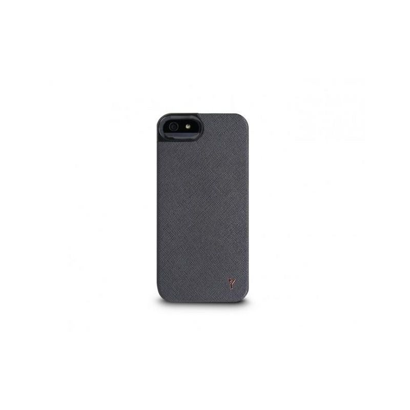 The Joy Factory Royce Premium Synthetic Leather Hardshell Case for iPhone 5 (Black), 1 of 3