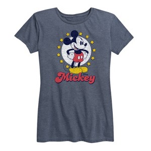 Women's - Disney - Mickey Stars Short Sleeve Graphic T-Shirt - 1 of 4