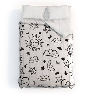 Deny Designs 3pc Queen Susanne Kasielke Scandinavian Cosmos Kids' Comforter and Sham Set - 1 of 4