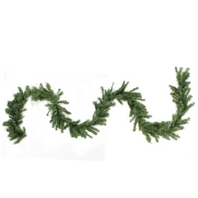 Lush Pine Ribbon Artificial Outdoor Garland - 100' x 14" Green