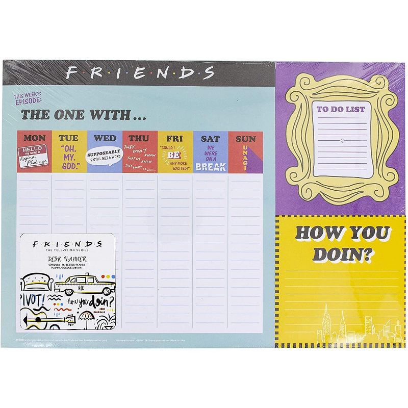 Friends TV Sitcom Themed Desk Planner | Weekly Calendar | 52 Pages, 3 of 4