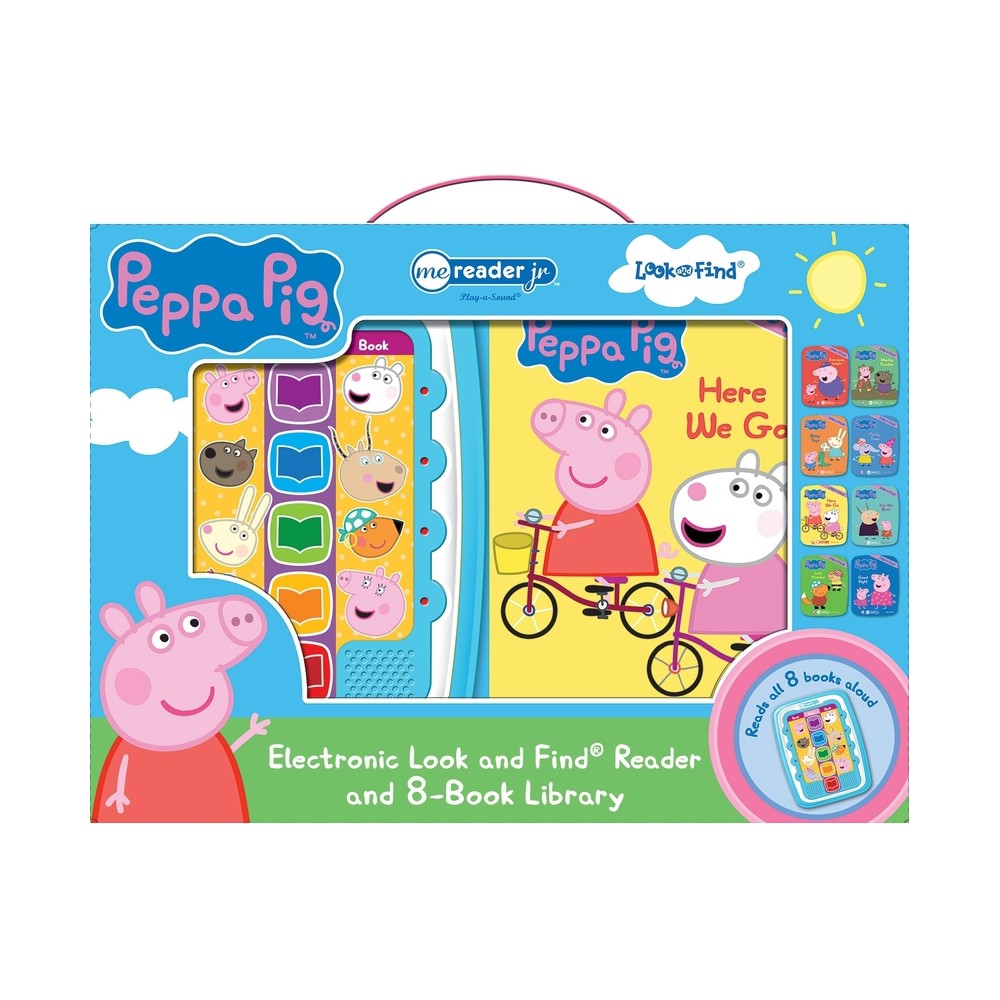 Peppa Pig - Electronic Me Reader Jr and 8 Look and Find Sound Book Library - PI Kids (1503735001)