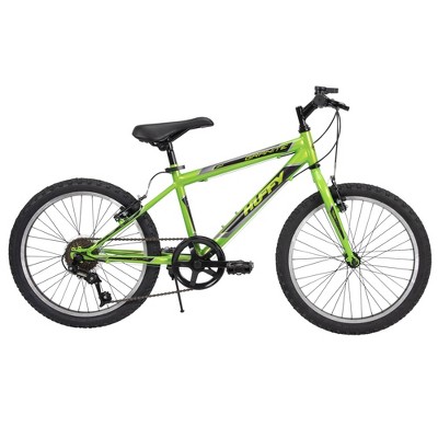 green huffy mountain bike