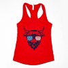Simply Sage Market Patriotic Cow Sunglasses Racerback Tank - 2 of 3