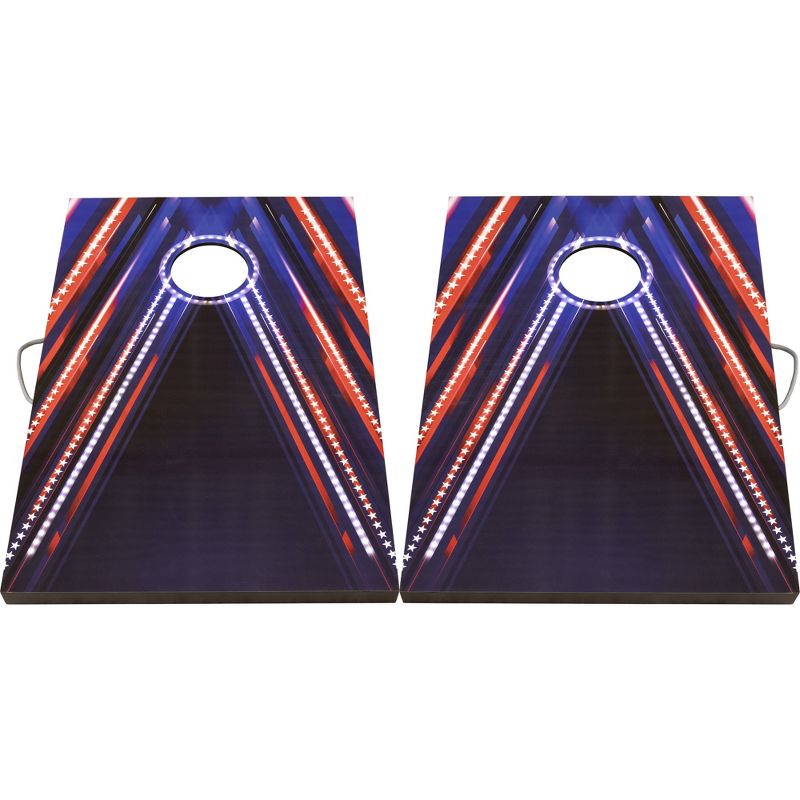 Triumph Sports LED 2&#39;x3&#39; Patriotic Flag Pattern Bag Toss, 3 of 9