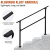 COZONY Metal Handrails for Outdoor Steps, Adjustable Stair Railing with All-Weather Coating, Heavy Duty Hand Rail Kit for Porch, Stairs, Balcony - 2 of 4