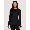 RBX Active Women's Buttery Soft Stretch Jersey Crewneck Long Sleeve Tunic Top with Thumbholes - 3 of 4