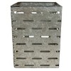 Flower Tin Galvanized Metal Planter - Foreside Home & Garden - 2 of 4