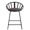 19" Zudora Accent Chair PU/Sandy Gray Finish - Acme Furniture: Leather Upholstery, Metal Frame, No Assembly Required - 2 of 4