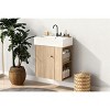 21.6" Modern Floating Bathroom Vanity with Ceramic Basin - Perfect for Small Bathrooms, Right side storage - 2 of 4