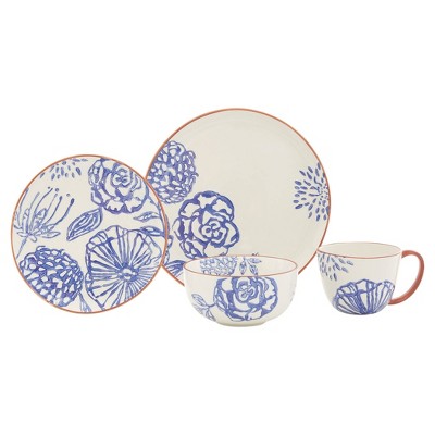 Corelle 18pc Vitrelle Embossed Bella Faenza Dinnerware Set White : Target