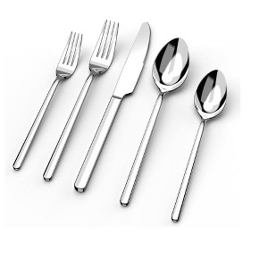 Aoibox 20-Piece Stainless Steel Flatware Set for 4, Mirror Polished Silverware Cutlery Set, Dishwasher Safe for Home, Restaurant, Wedding, Party - 1 of 4