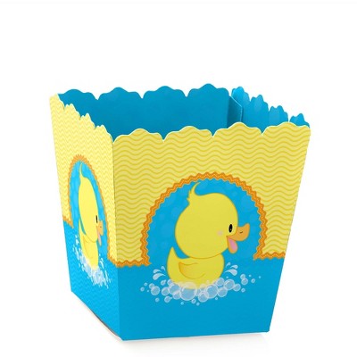 Big Dot of Happiness Ducky Duck - Party Mini Favor Boxes - Baby Shower or Birthday Party Treat Candy Boxes - Set of 12