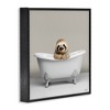 Stupell Industries Happy Sloth in Bathtub, 12" x 12" - 3 of 4