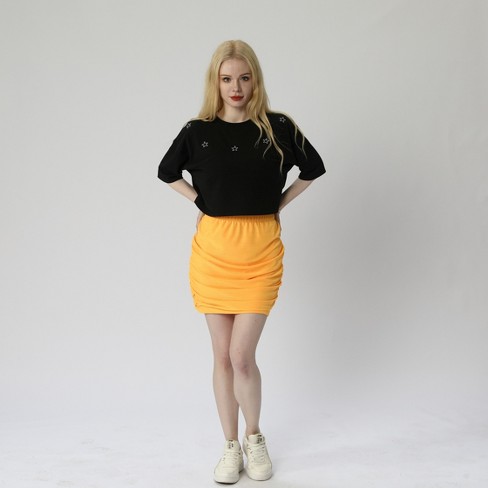 Women's Ruched Mini Skirt : Target