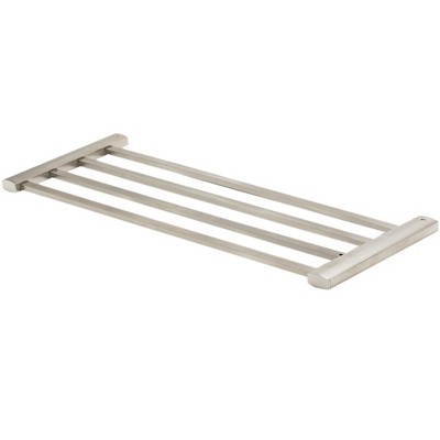 ALFI AB9539-BN Brushed Nickel 24 inch Towel Bar & Shelf Bathroom Accessory