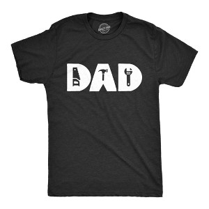 Mens Dad Tshirt Funny Handy Tools Fathers Day Novelty Tee - Crazy Dog Men's T Shirt - 1 of 4