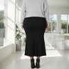 Agnes Orinda Women's Plus Size High Waist Long Bodycon Mermaid Casual Flowy Skirts - 4 of 4