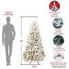 Artificial Trees Christmas Lit with 200 Warm Incandescent Lights, Prelit Christmas Tree with 498 Memory Wire Tips,Home Decoration-Maison Boucle - 4 of 4