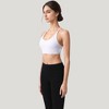 Anna-Kaci Active Women's Strappy Back Sports Bra with Scoop Neck and Fashion Crisscross Detailing - 3 of 4