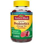Nature Made Digestive Probiotics 4 Billion CFU per serving + Energy B12 Gummies - Raspberry & Cherry - 50ct