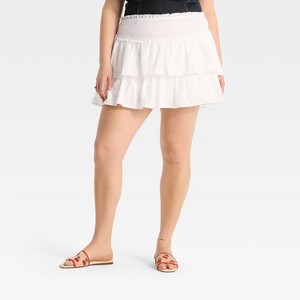 Women's Tiered Mini Skort - Wild Fable™ - 1 of 3