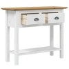 vidaXL Console Table BODO Brown 35.4 in.x13.6 in.x28.7 in. Solid Wood Pine - 4 of 4