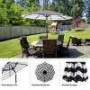 Pure Garden 9 Ft Patio Umbrella, Black and White - 3 of 4