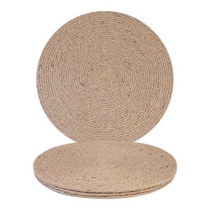 REGALWOVEN Farmhouse Placemats Set of 4 Woven Placemats for Home and Kitchen, Kitchen Table Mat Wipe Clean - 1 of 4