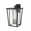 Seoul Collection Outdoor Wall Lantern - Glass, 3 Bulbs, Dimmable, Wet Rated, 14" x 22.75" - 2 of 2