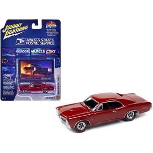 1966 Pontiac GTO Montero Red "USPS" Pop Culture 2024 Release 1 1/64 Diecast Model Car by Johnny Lightning - 1 of 3