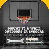 RISOKEYS Wall Mounted Basketball Hoop, 45" x 29" Shatter Proof Backboard, Durable Rim and All-Weather Net, for Indoor and Outdoor Use - 4 of 4