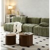 NicBex 2-Piece Modern Nesting End Table, Small Round Coffee Tables with Walnut Veneer, Living Room Side Table Set,  Rounded Edges Small Table - 4 of 4
