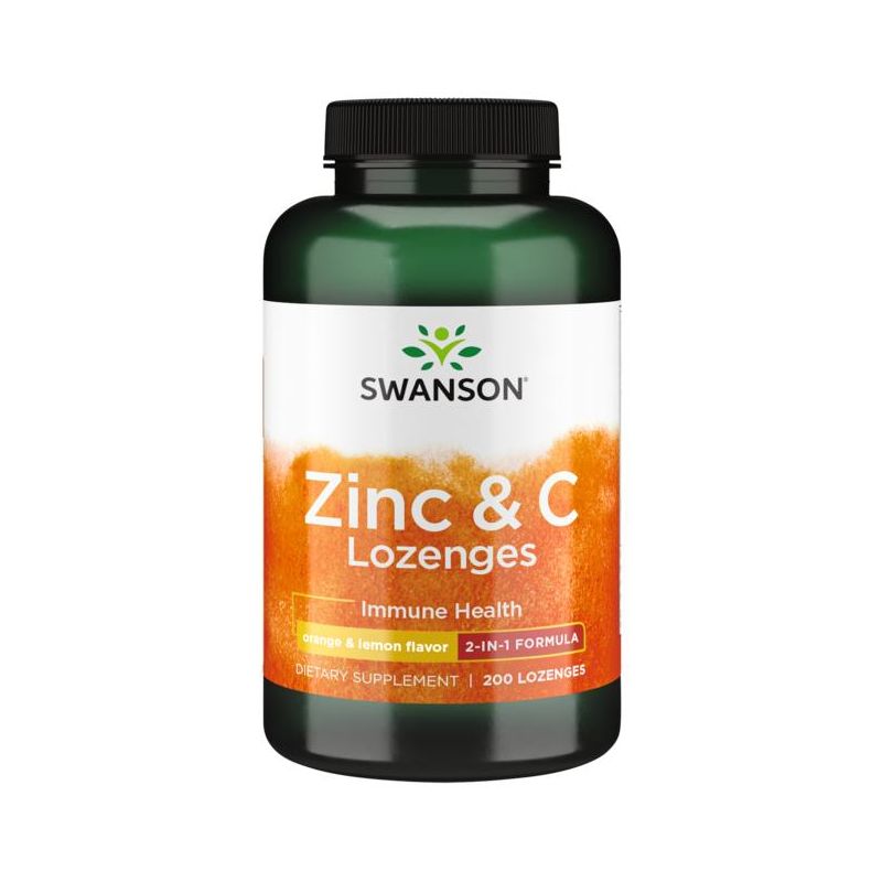 Swanson Vitamin C Zinc & C Lozenges - Orange & Lemon Flavor 200ct, 1 of 7